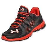 UNDER ARMOUR Micro G Impulse Kids' Running Shoes, Black/Red/Met Silver