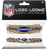 NFL Football Logo Loomz Loom Band Charm Premade Wristband Bracelet 2-Pack - Pick Team!