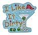 Navika I Like It Dirty Swarovski Crystal and Glitz Ball Marker with Hat Clip