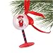 Mississippi Rebels Hand-Painted Mini Wine Glass Christmas Ornament