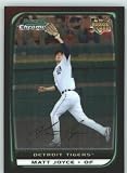 2008 Bowman Draft Chrome Baseball Cards # BDP25 Matt Joyce (RC - Rookie Card) Detroit Tigers - MLB Trading Card in a Protective Display Case