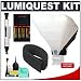 LumiQuest Big Bounce Flash Diffuser + Cinch Strap + Batteries + Accessory Kit for Canon 220EX 270EX 430EX 580EX II, Nikon SB-400 SB-600 SB-800 SB-900, Olympus FL-20 FL-36 FL-50, Pentax AF-360FGZ AF-540FGZ Flashes