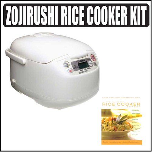 Zojirushi NS-MYC10 Micom Fuzzy Logic 5.5 Cup Rice Cooker and Warmer With Rice Cookbook