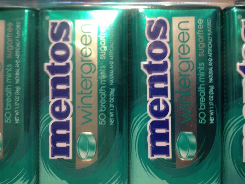 Mentos Wintergreen Breath Mints S/F 12 Count