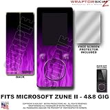 Zune 2 Skin Fire Purple Flames WraptorSkinz TM Kit fits Zune 2 (4&8gig player) by TuneTattooz TM