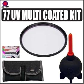 B & W 77mm UV (Ultra Violet) Haze Multi Coated (2C) Glass Filter #010 KIT For Nikon 85mm f/1.4D AF Nikkor