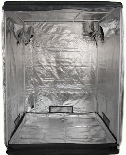 Geneva Barns GB50TW Reflective Hydroponic Grow Tent with T-Zipper, 60" Wide x 60" Deep x 78" High