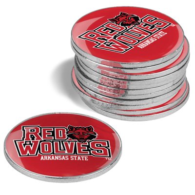 Arkansas State Red Wolves Golf Ball Markers