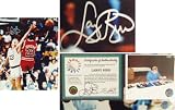 Larry Bird Boston Celtics -with Michael Jordan- 16x20 Autographed Photograph