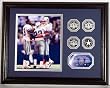 Dallas Cowboys Trio Photomint Aikman, Smith, Irvin with Silver Coins - Plaque - Dallas Cowboys NFL