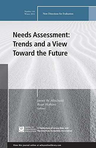 Needs Assessment: Trends and a View Toward the Future: New Directions for Evaluation, Number 144 (J-B PE Single Issue (Program) Evaluation)
