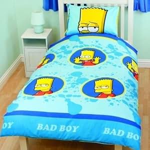 Childrens/Kids Boys Bart Simpson Duvet/Quilt Cover Bedding ...