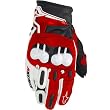 Alpinestars GPX Men's Leather On-Road Motorcycle Gloves w/ Free B&F Heart Sticker Bundle - Red