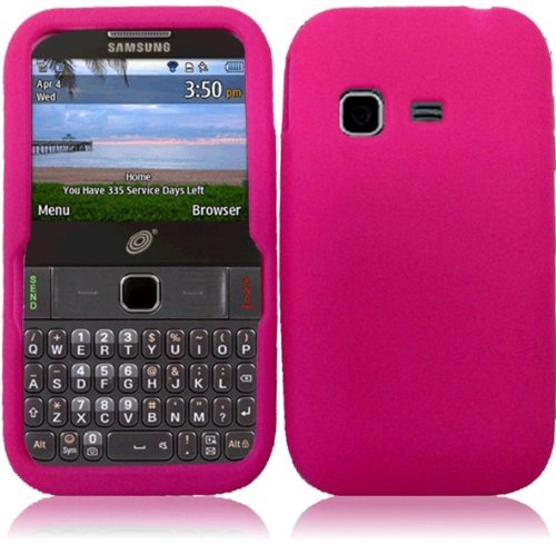For Samsung S390G Silicone Jelly Skin Cover Case Hot Pink Accessory