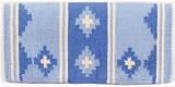 Mayatex Saddle Blanket - Wool Pony Apache - Crystal Blue Ice and Periwinkle