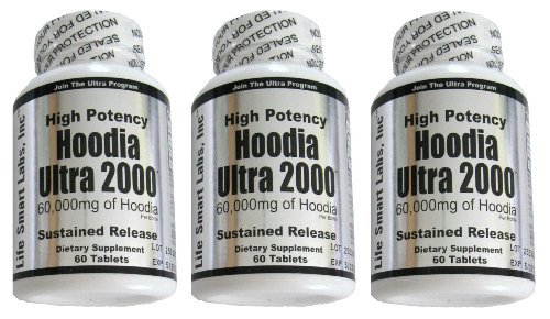 Hoodia Ultra 2000 Time Release HIGH POTENCY 180 Pills 3 Months Weight loss pills Appetite Suppressant 100% pure Hoodia Gordinii diet pills
