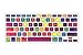 DHZ Nine Color Chocolates Keyboard Cover Silicone Skin for MacBook Air 13 and MacBook Pro 13