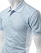 Xpril Mens CoolMax Fabric Sporty Feel Polo T-Shirt with Collar Design
