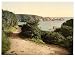 Guernsey, Moulin Huet Bay, Channel Islands, England wall sized print (photochrom) photochrome measured in inches 14x18