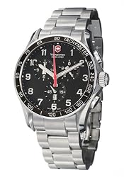 Victorinox Swiss Army Men's 241199 Classic XLS Chronograph Black Dial Watch