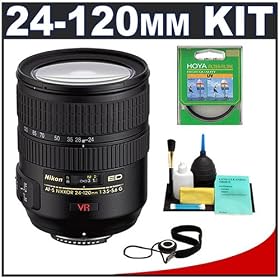 Nikon AF-S 24-120mm f 3.5-5.6 G VR [Vibration Reduction] Zoom Nikkor Lens + Hoya UV Filter... by Nikon