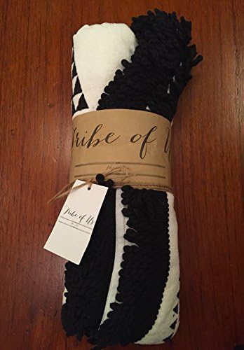 Tribe of Us Round Beach Towel with Tassels ✮ Aztec Pattern ✮ Large 59'' Unique Circle Design ✮ Perfect Towel for Beach and Travel ✮ Extra Thick and Soft ✮ Woven ✮ 100% Natural Cotton