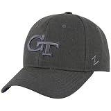 Zephyr Georgia Tech Yellow Jackets Charcoal Renegade Fitted Hat