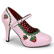 Funtasma Women's CONTESSA-58, 4" Heel Strawberry Pink Mary Jane Pump