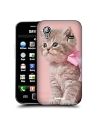 Wireless: Head Case Kitten With Pink Bow Cats Hard Back Case For Samsung Galaxy Ace S5830 - Head Case Designs