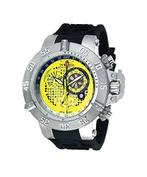 INVICTA MEN'S SUBAQUA NOMA III RESERVE YELLOW DIAL - 6119