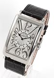 [フランクミュラー]FRANCK MULLER 腕時計 ロングアイランド レリーフ クロコレザー ブラック/シルバー 1002 QZ メンズ [並行輸入品]