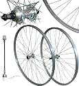 700c Alloy Hybrid Bike FR & RR Wheels SIL RIM Screw On