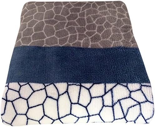 Cambridge Classics Micro Mink 50 X 60 Plush Geometric Design Throw Blanket