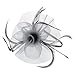 Fascinator Hat with Headband for Women Lady Grey