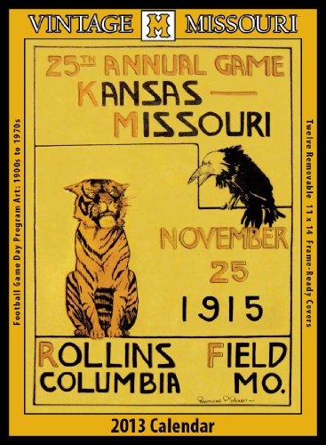 Missouri Tigers 2013 Vintage Football Calendar