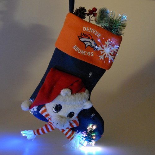 Denver Broncos Mascot Fiber Optic Stocking