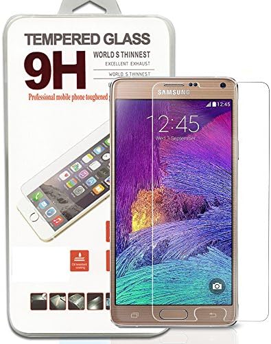 Luckyriver Cell Phone Screen Protector for Samsung Galaxy Note2/3/4 S5/6 A7 the World Thinnest (0.26mm) Tempered Glass Explosion-proof 9h Hardness Surface with 99% Hd Transparency (Note4)