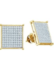 0.40CTW DIAMOND MICRO PAVE EARRINGS