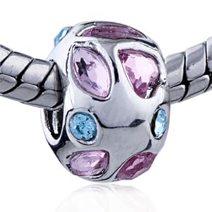 Buy March October Birthstone European Charm Beads - Pandora Bead and Bracelet Compatible