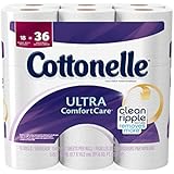 Cottonelle Ultra Comfort Care Double Roll Toilet Paper, 154 Count, 18 Pack