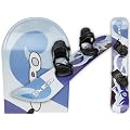 SNOWBOARD-Set "PONG" blau mit Softbindung 161 cm