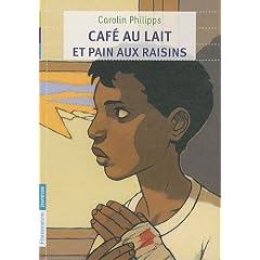 Caf� au lait et pain aux raisins