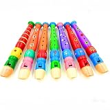 More Care Holz Kunststoff Kinder Piccolo Flöte Whistle Musikinstrument Früherziehung Spielzeug