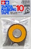 【 マスキングテープ 10mm ケース付き 】 タミヤ クラフトツール メイクアップ材 87031 塗装の塗りわけに欠かせないマスキングテープ。  タミヤ塗装用アイテム