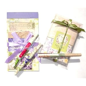 Mothers Day Pamela Gladding 8 Piece Gift Set Shabby Chic Sweet Pea Pamela Gladding Notebooks, Pens, Sachets
