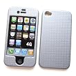 Apple iPhone 4 & 4S Snap-on Protector Hard Case Texturized "Grey Check" Design