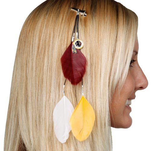 Washington Redskins Feather Hair Clip