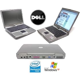 Laptop Notebook DELL D610 LAPTOP LOADED w WINDOWS XP PRO PENTIUM M 1.6GHz 512MB RAM 40HDD DVD ROM CDRW COMBO WIFI