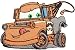 Disney Cars Iron-On Appliques: Tow Mater