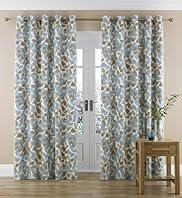 Simple Leaf Eyelet Curtains